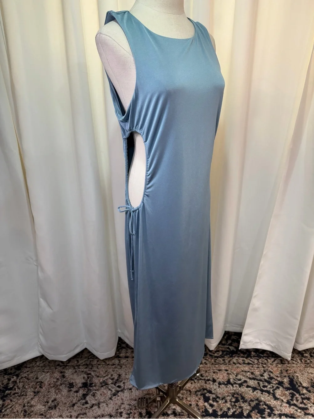 NWT Jade Swim ‘Callie’ Swim Dress Coverup in “Azure” Blue Size Large